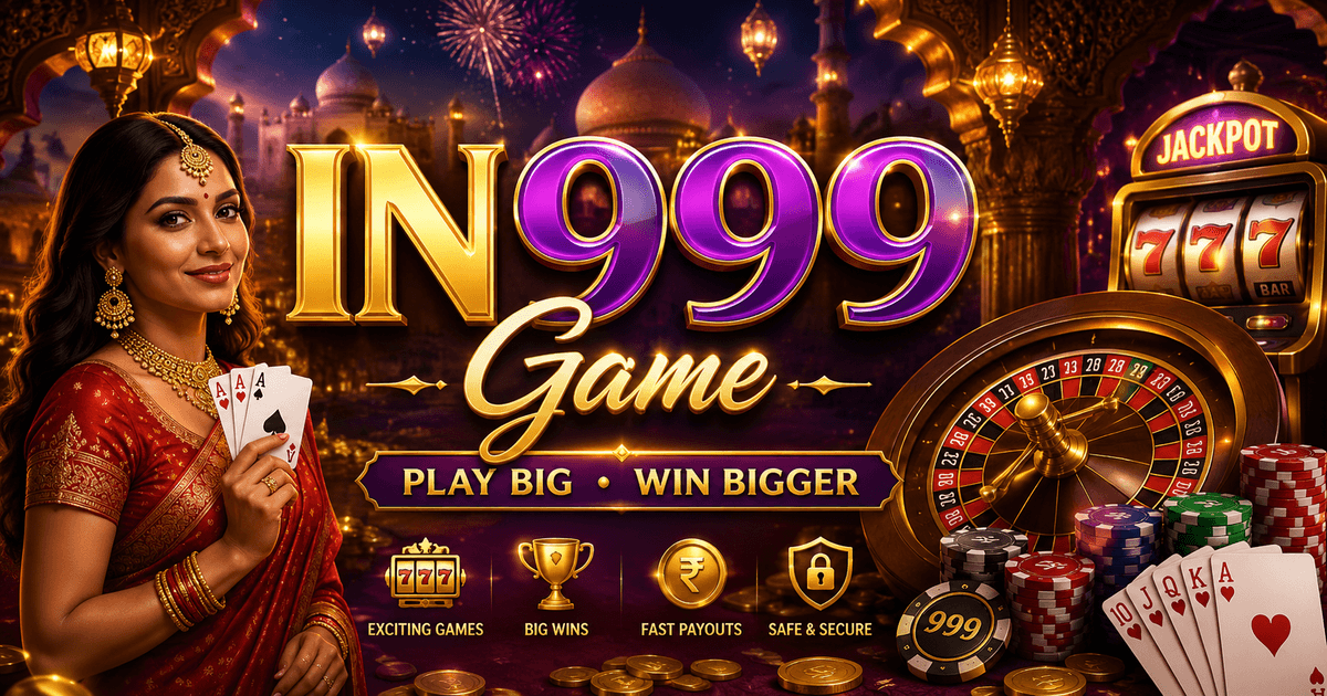IN999 Game brand artwork for the Indian market